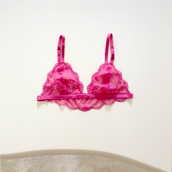 Intimately Free People Triangle Stretch Lace Bralette - Picture 1 of 5